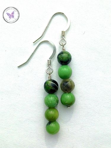 Chrysoprase dangle Earrings